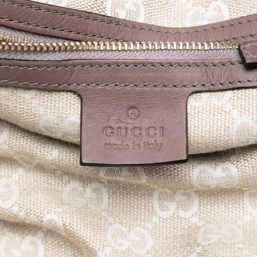 Gucci Leather Braided Handle Hobo Brown Leather Good condition - Box View