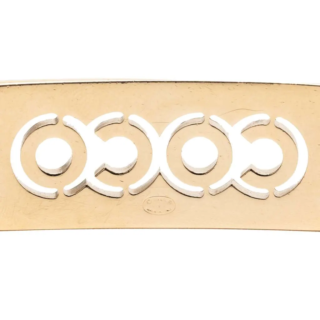 Chanel Gold Plated Strass Coco Double Chain Belt Gold Metal Very good - Box View