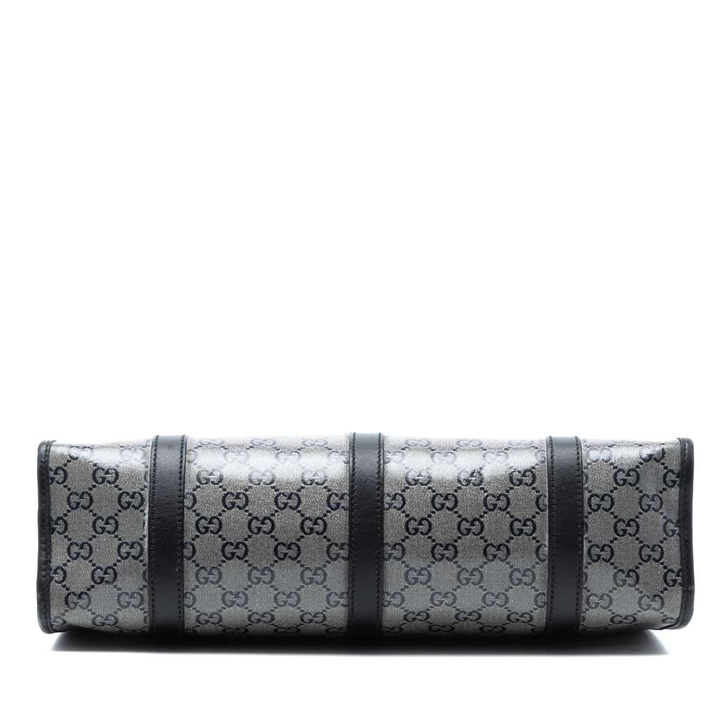 Gucci GG Crystal Jackie Joy Bardot Shoulder Bag Grey Canvas Good condition - Inside View