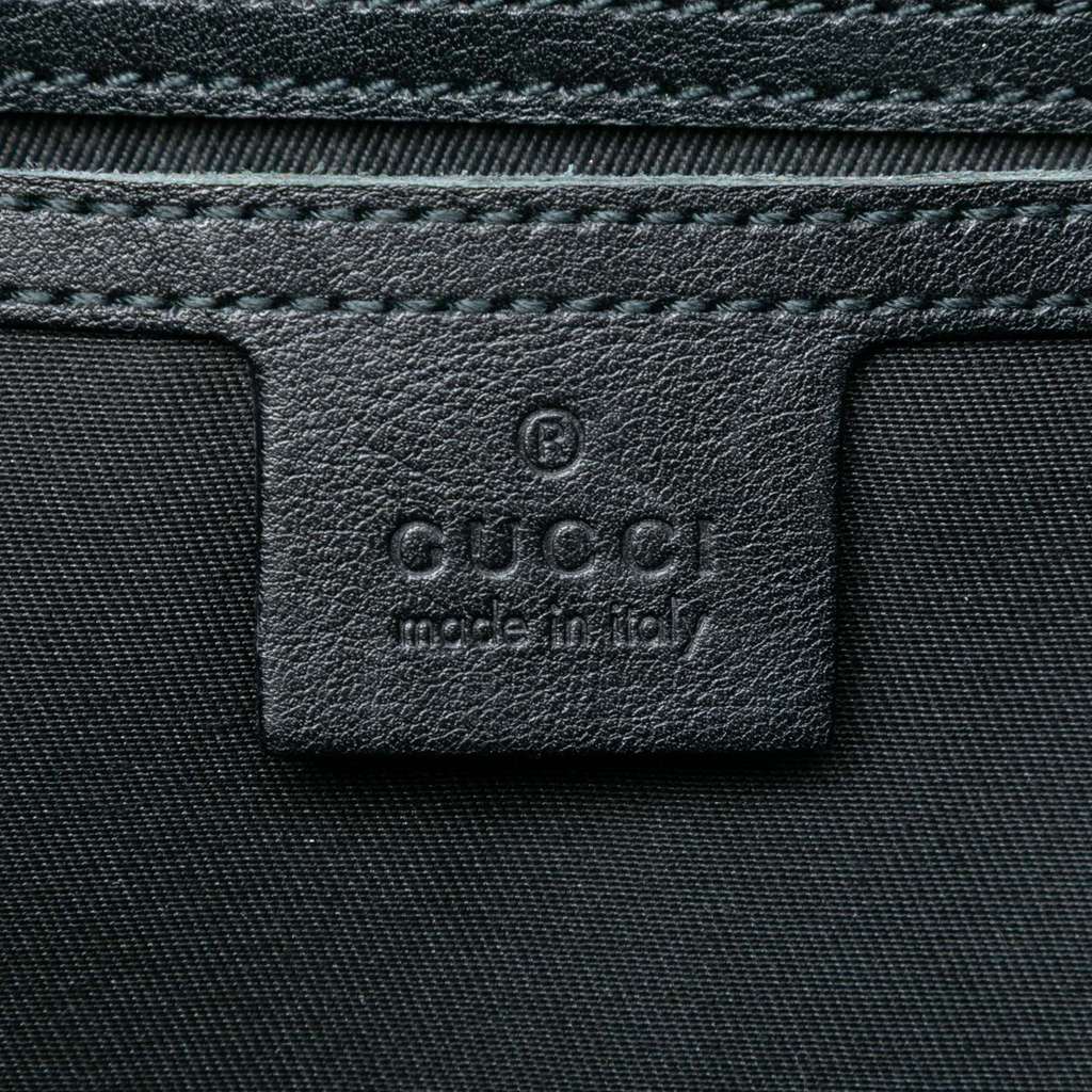 Gucci GG Crystal Jackie Joy Bardot Shoulder Bag Grey Canvas Good condition - Box View