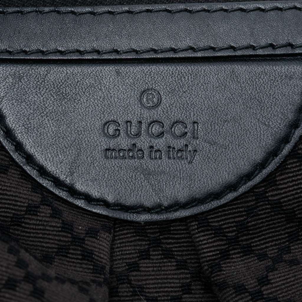 Gucci Diamante Canvas Bridle Satchel Grey Canvas Good condition - Box View