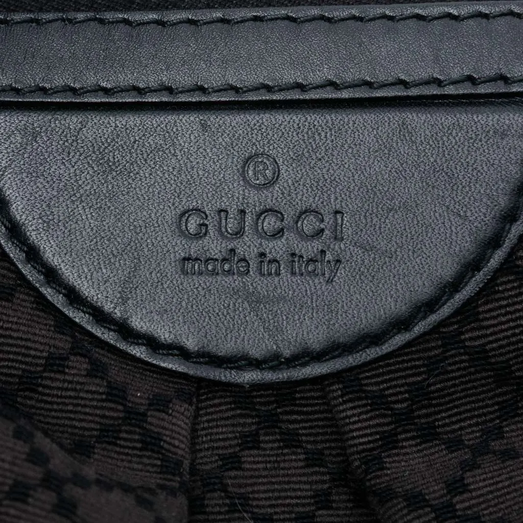 Gucci Diamante Canvas Bridle Satchel Grey Canvas Very good - Box View