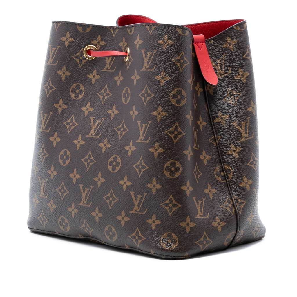 Louis Vuitton Monogram Neonoe MM Brown Good condition - Back View