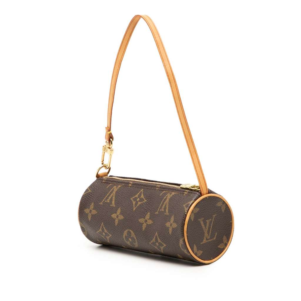 Louis Vuitton Monogram Papillon Pochette Brown Good condition - Back View