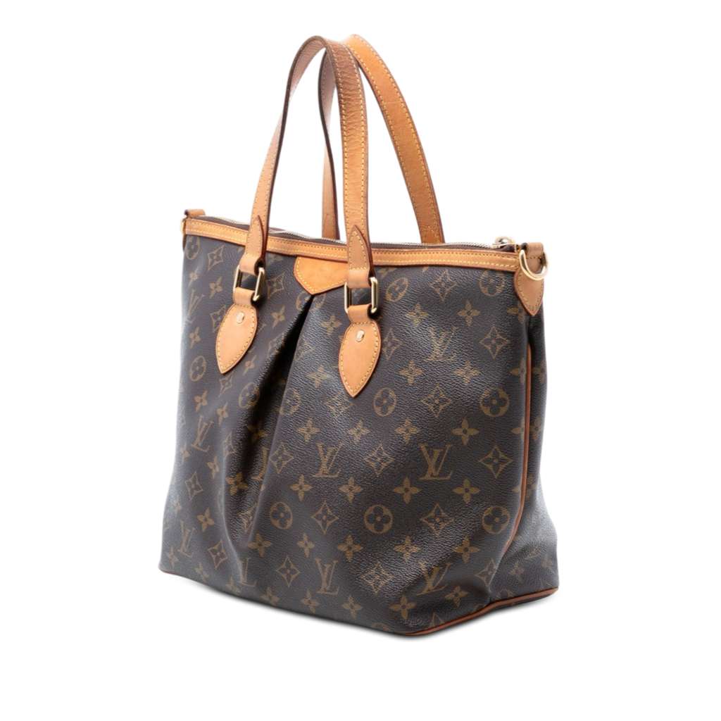 Louis Vuitton Monogram Palermo PM Brown Good condition - Back View