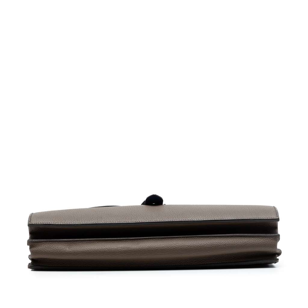 Hermès Togo Verso Sac A Depeches 38 Brown Leather Good condition - Inside View