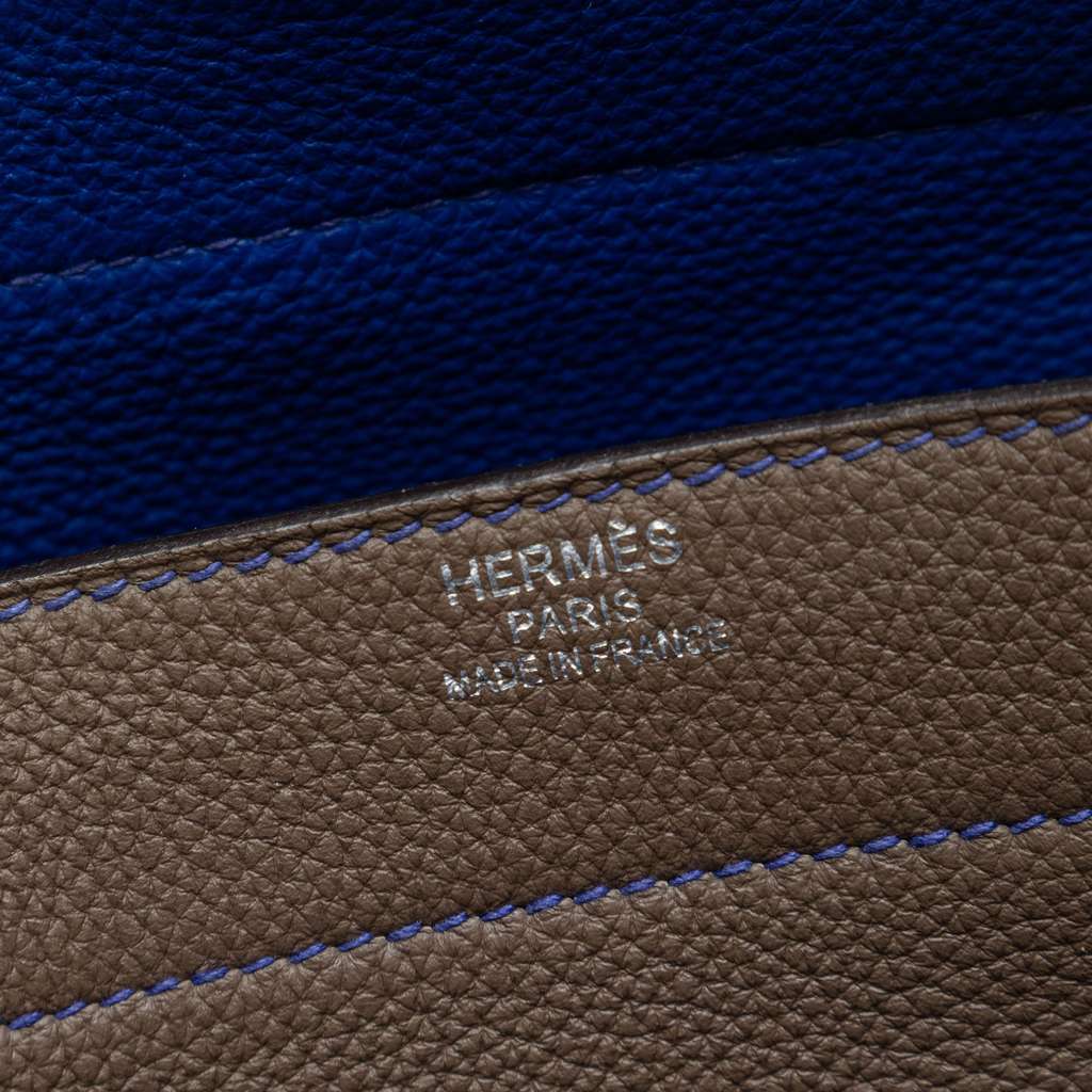 Hermès Togo Verso Sac A Depeches 38 Brown Leather Good condition - Box View