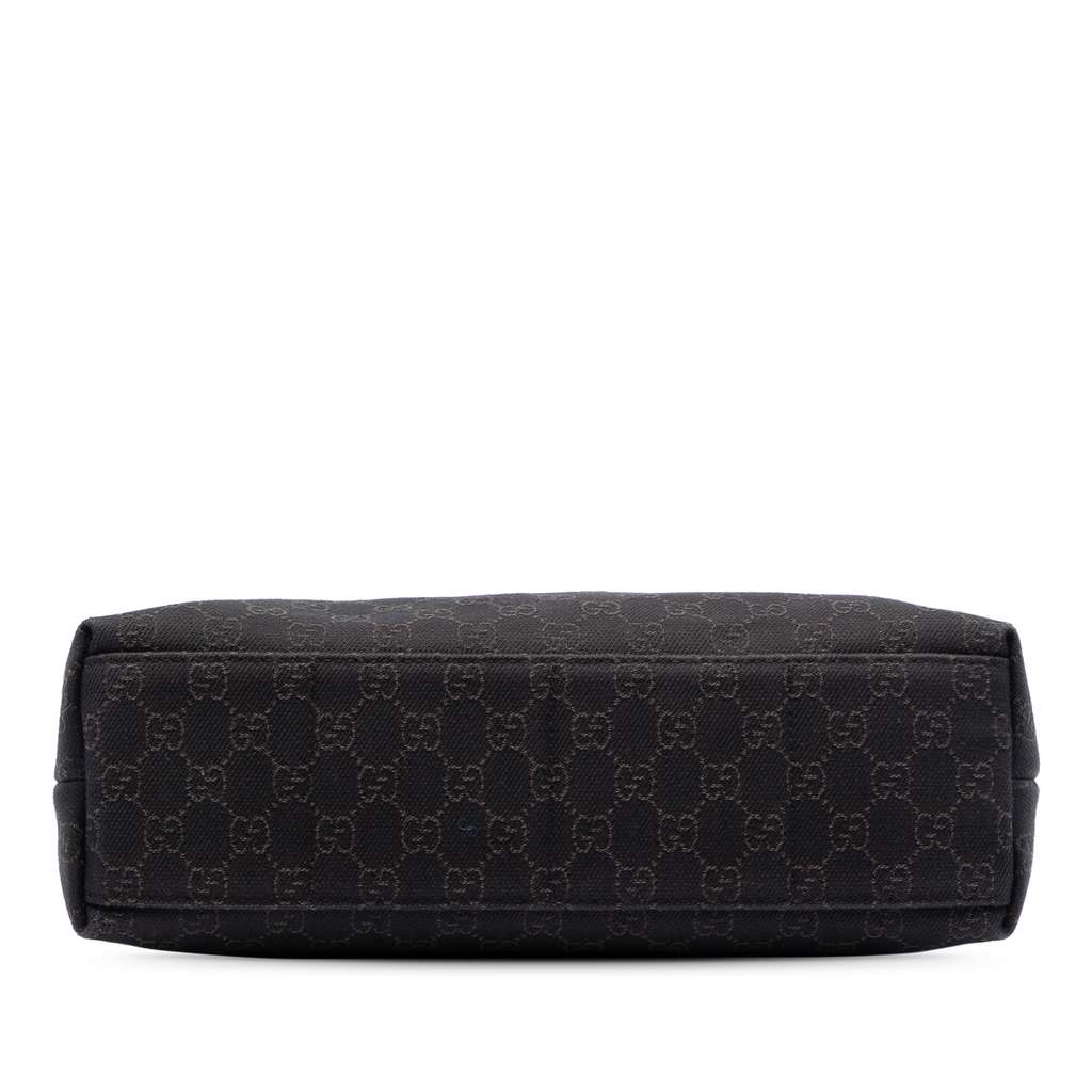 Gucci GG Denim Messenger Bag Brown Denim Good condition - Inside View