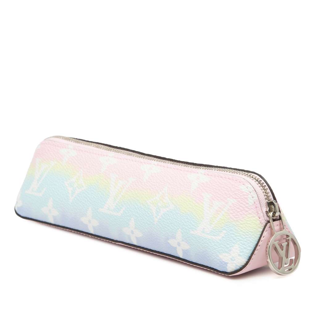 Louis Vuitton Monogram Giant Escale Elizabeth Pencil Case Pink Good condition - Back View