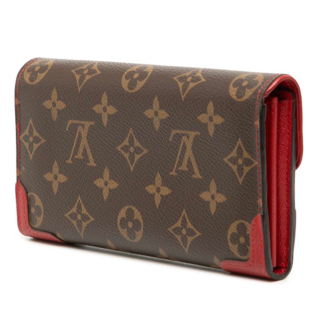 Louis Vuitton Monogram Retiro Sarah Wallet Brown Good condition - Back View