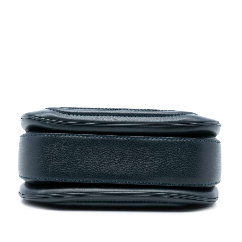 Gucci Medium Guccissima New Bamboo Top Handle Bag Blue Leather Good condition - Inside View