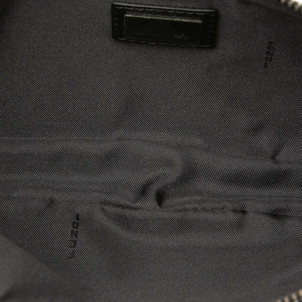 Fendi Mini Zucchino Canvas Shoulder Bag Brown Canvas Good condition - Model View