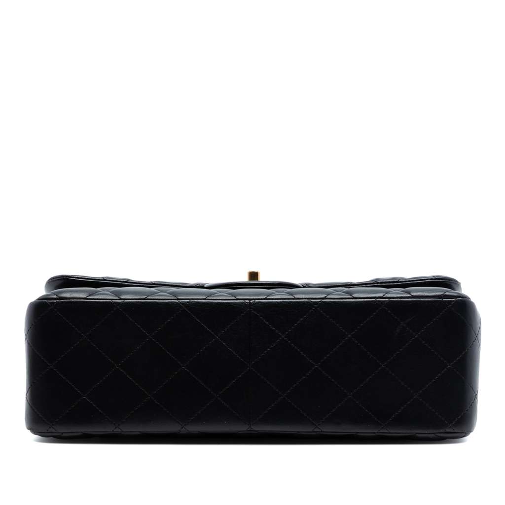 Chanel Jumbo Classic Lambskin Double Flap Black Leather Good condition - Inside View