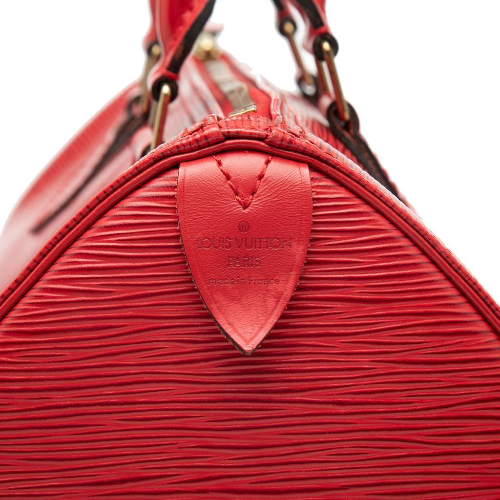 Louis Vuitton Epi Speedy 25 Red Leather Good condition - Box View