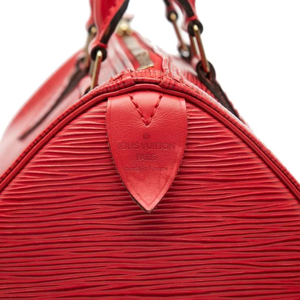 Louis Vuitton Epi Speedy 25 Red Leather Very good - Box View