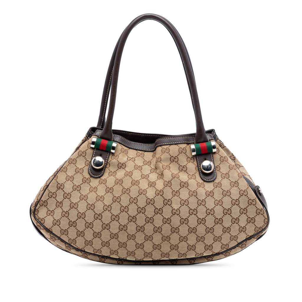 Gucci GG Canvas Web Match Ball Tote