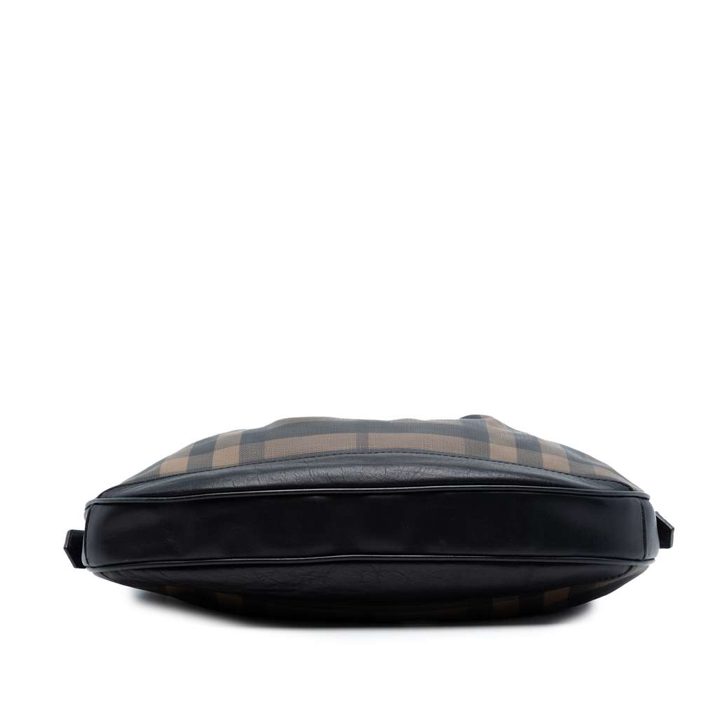 Burberry Smoked Check Coated Canvas Brooklyn Hobo Brown Canvas Good condition - Inside View