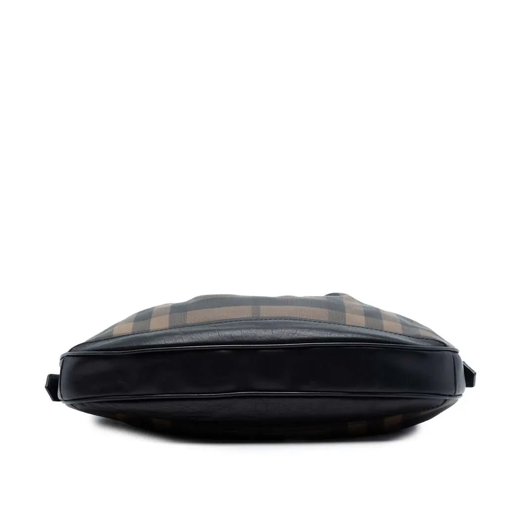 Burberry Smoked Check Coated Canvas Brooklyn Hobo Brown Canvas Very good - Inside View