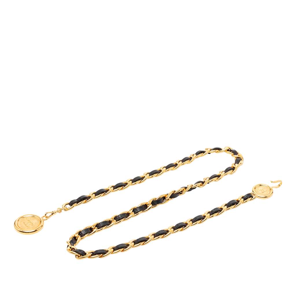 Chanel Gold Plated Medallion Rue Cambon Chain Belt