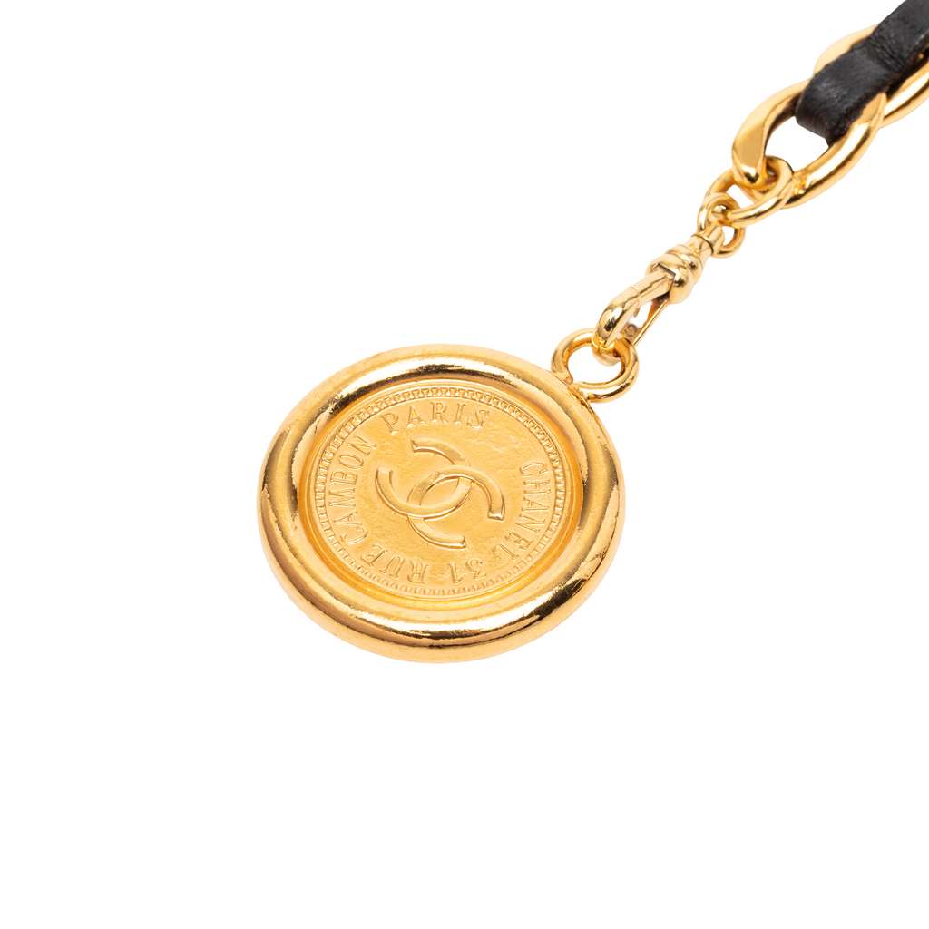 Chanel Gold Plated Medallion Rue Cambon Chain Belt Gold Metal Good condition - Back View