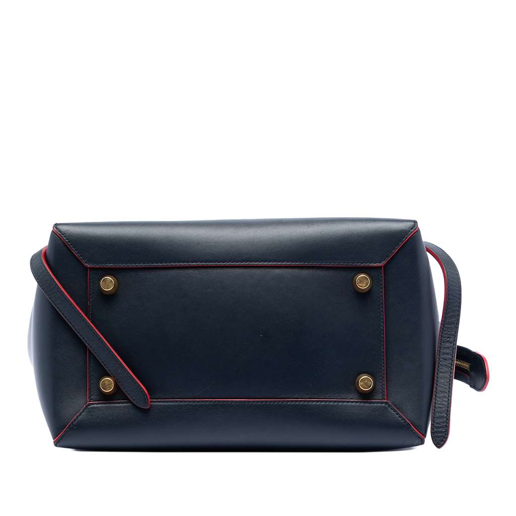 Celine Mini Smooth Calfskin Belt Bag Blue Leather Good condition - Inside View