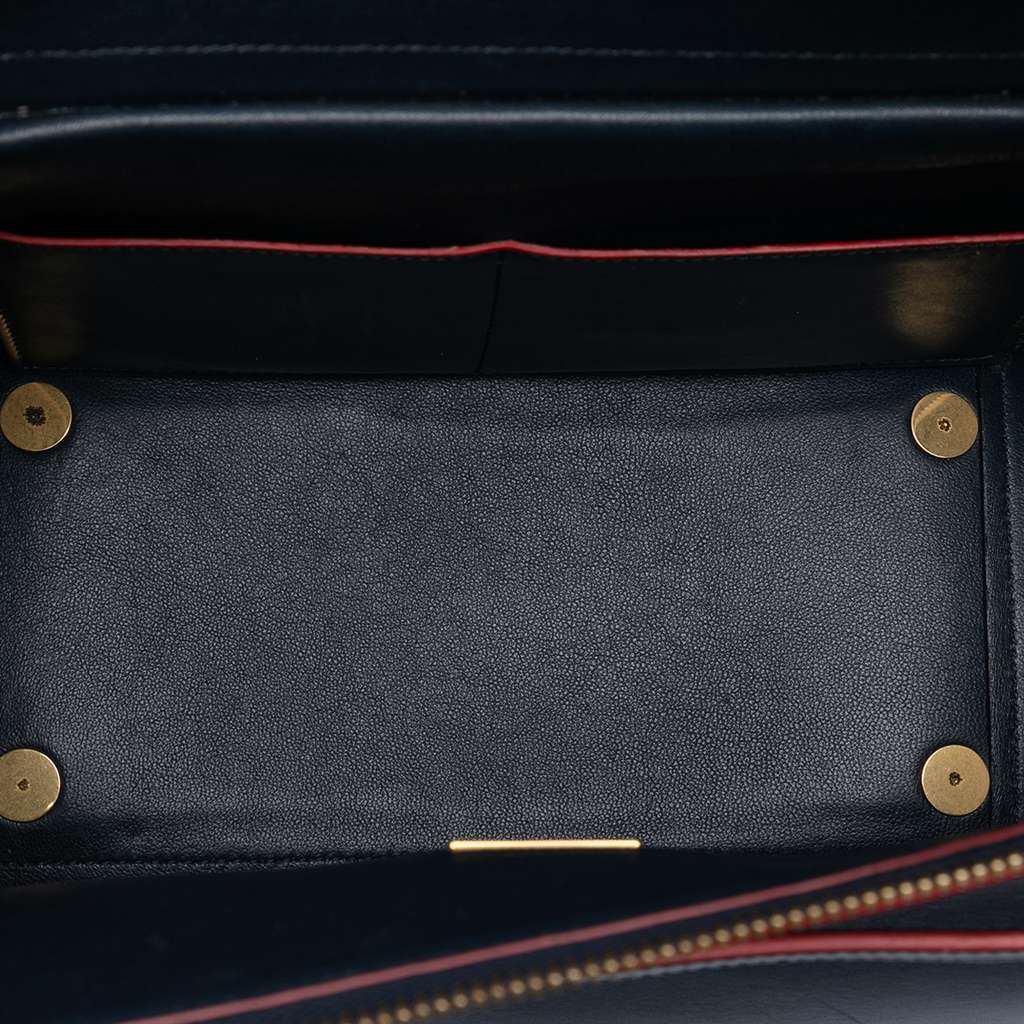 Celine Mini Smooth Calfskin Belt Bag Blue Leather Good condition - Model View