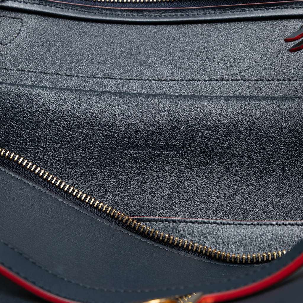 Celine Mini Smooth Calfskin Belt Bag Blue Leather Good condition - Box View