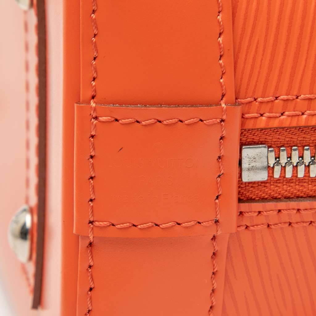 Louis Vuitton Epi Alma BB Orange Leather Good condition - Box View
