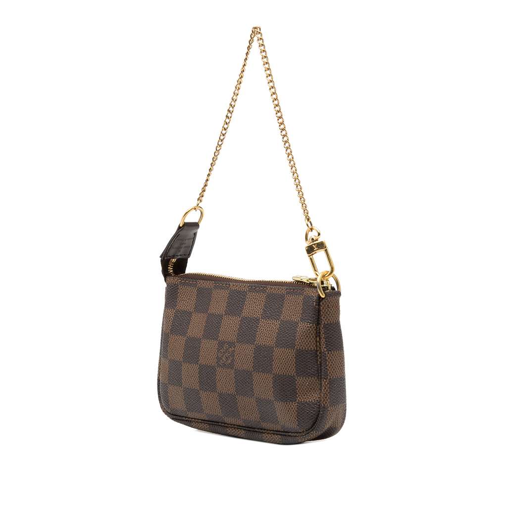 Louis Vuitton Damier Ebene Mini Pochette Accessoires Brown Good condition - Back View