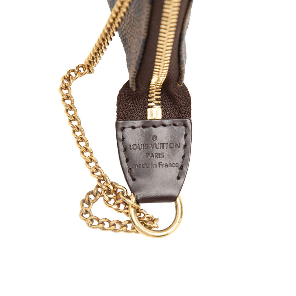 Louis Vuitton Damier Ebene Mini Pochette Accessoires Brown Good condition - Box View