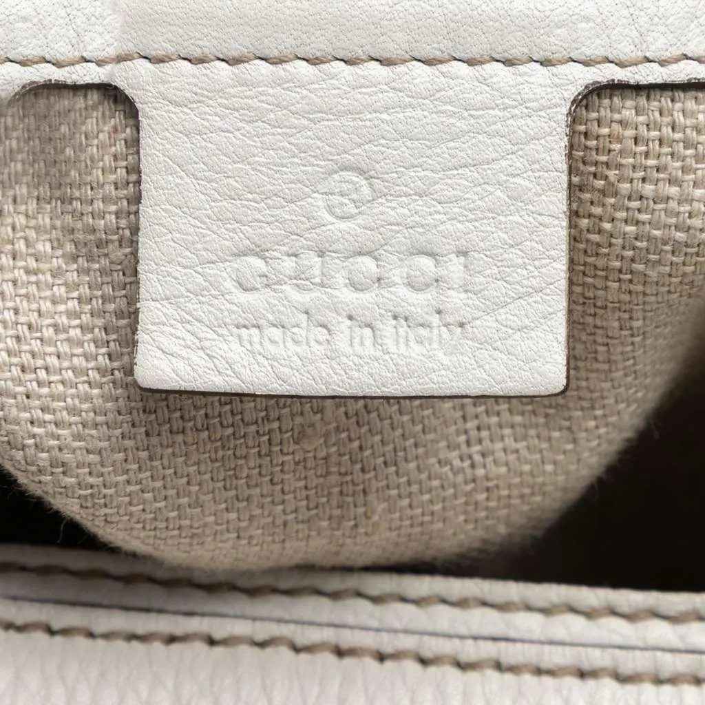 Gucci Large GG Canvas Icon Bit Hobo Beige Canvas Very good - Box View