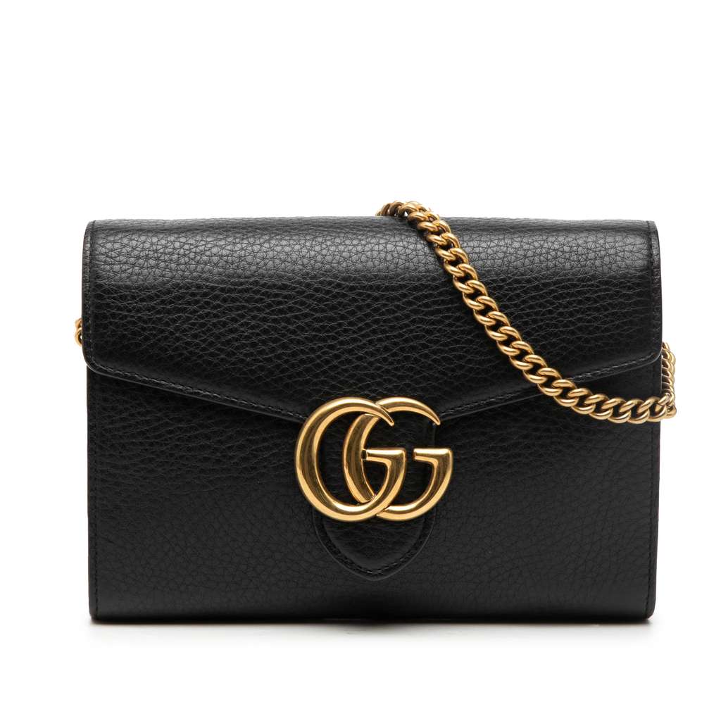 Gucci GG Marmont Leather Wallet on Chain