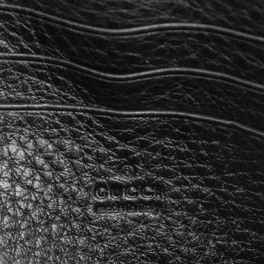 Gucci GG Marmont Leather Wallet on Chain Black Leather Good condition - Box View