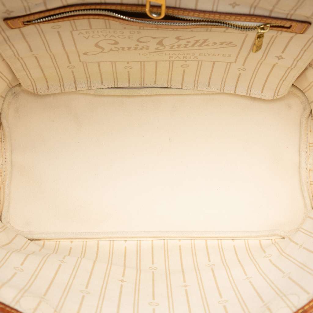 Louis Vuitton Damier Azur Neverfull MM White Good condition - Model View