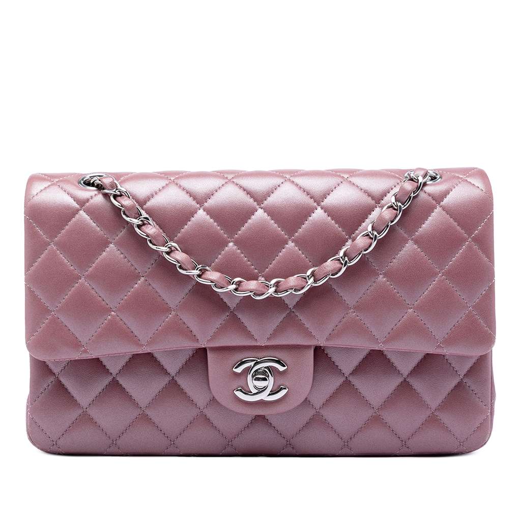 Chanel Medium Metallic Classic Lambskin Double Flap