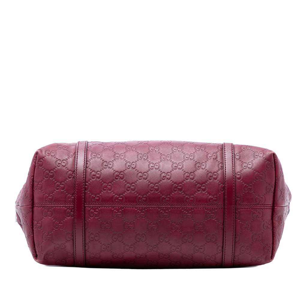 Gucci Medium Guccissima Joy Tote Red Leather Good condition - Inside View