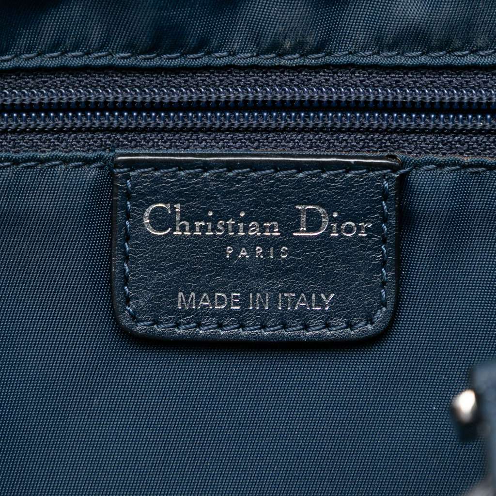 Dior Diorissimo Trotter Canvas D Charm Shoulder Bag Blue Canvas Good condition - Box View