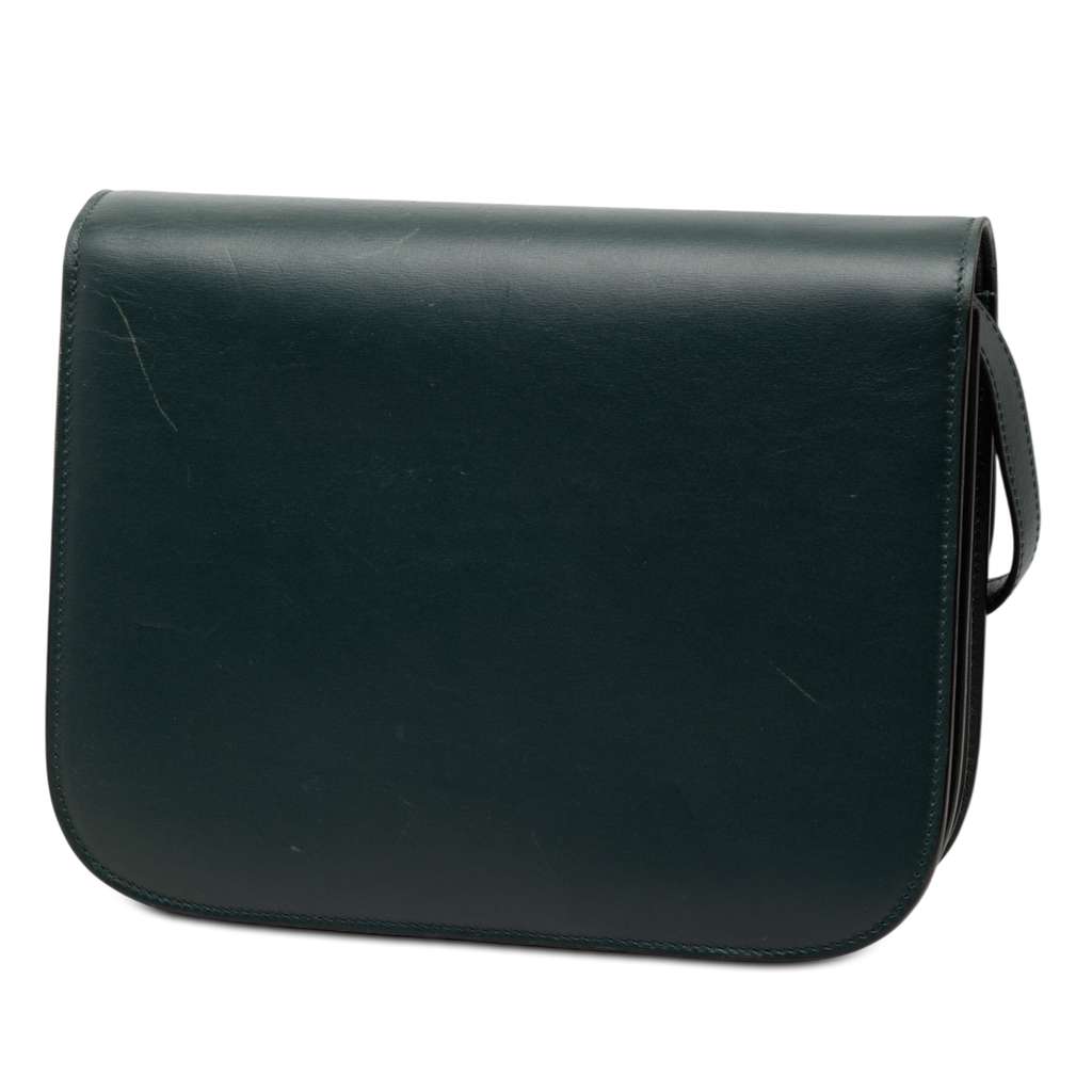 Celine Medium Calfskin Classic Box Green Leather Good condition - Back View