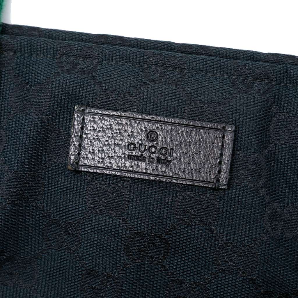 Gucci GG Canvas Web Tote Blue Canvas Good condition - Box View