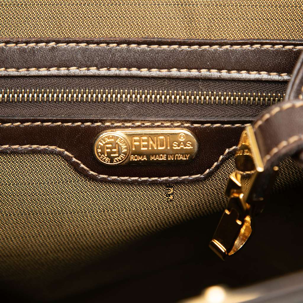 Fendi Zucca Canvas Tote Brown Canvas Good condition - Box View