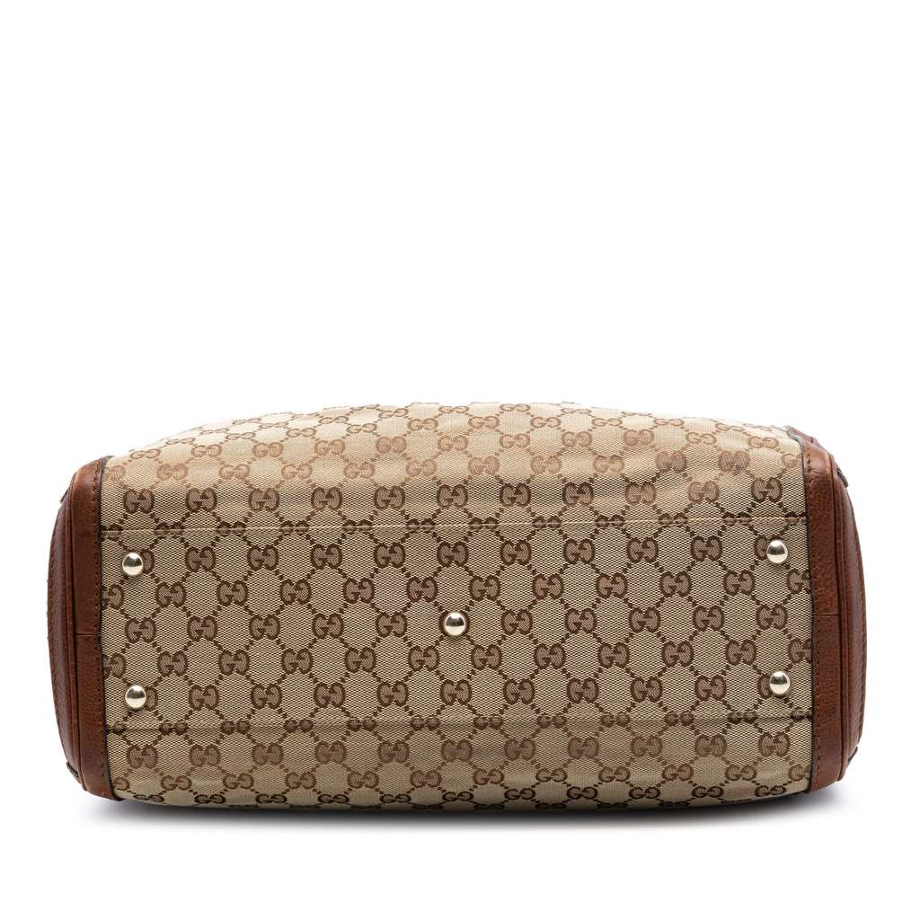 Gucci Medium GG Canvas Bella Tote Beige Canvas Good condition - Inside View