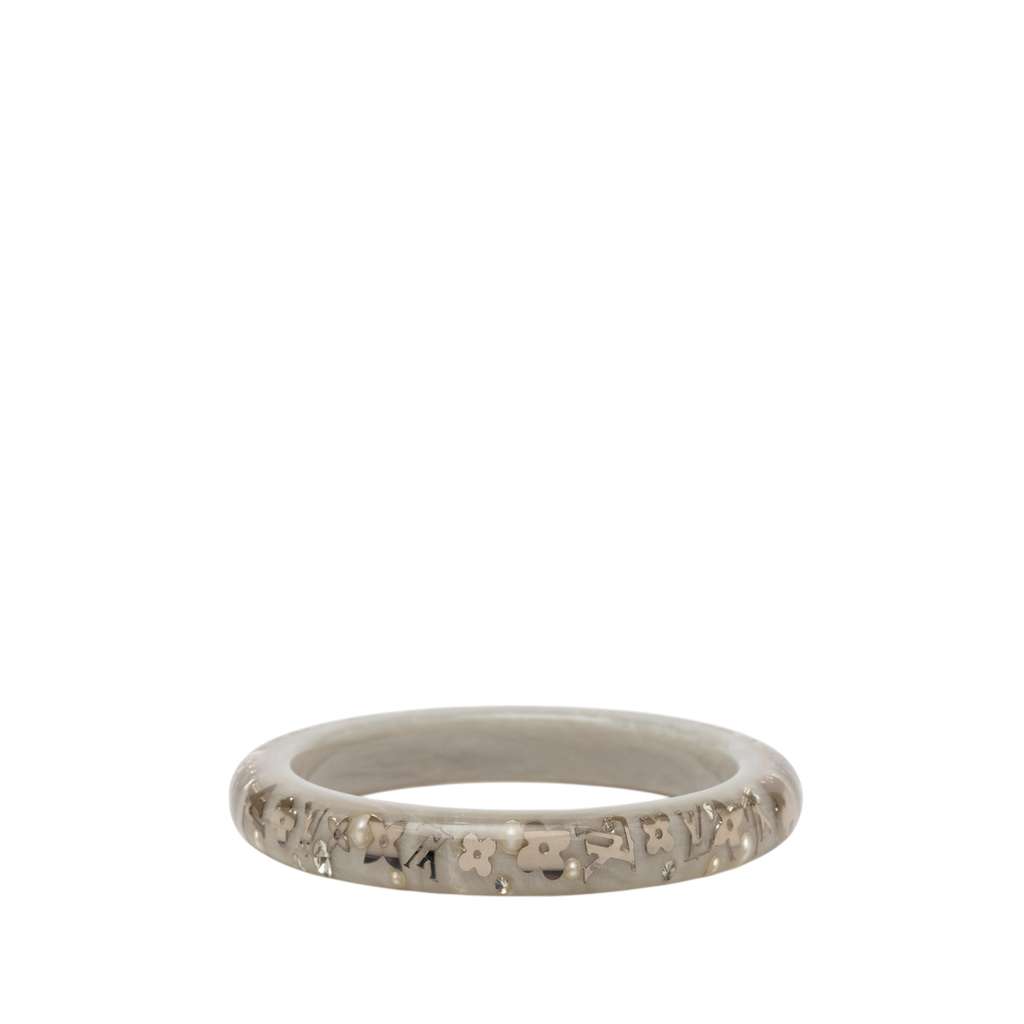 Louis Vuitton Narrow Monogram Resin Inclusion Bangle White Good condition - Inside View