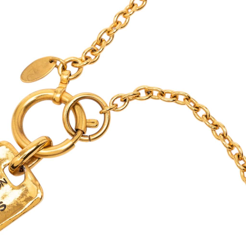 Chanel Gold Plated 31 Rue Cambon Plaque Pendant Necklace Gold Metal Good condition - Inside View