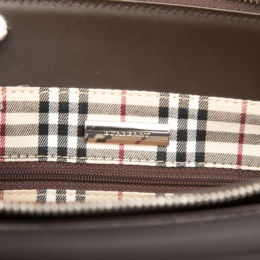 Burberry Leather Tote Brown Leather Good condition - Box View