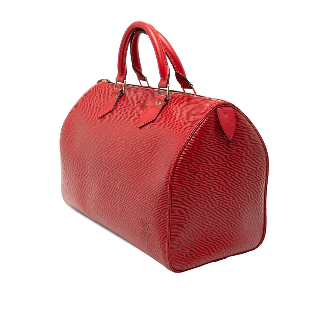 Louis Vuitton Epi Speedy 30 Red Leather Good condition - Back View