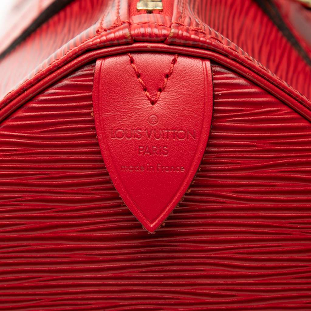 Louis Vuitton Epi Speedy 30 Red Leather Good condition - Box View