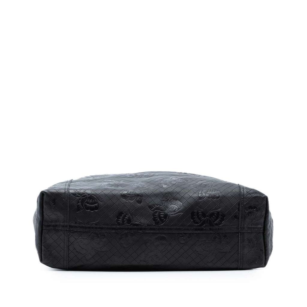 Bottega Veneta Nappa Intrecciomirage Butterfly Tote Black Leather Good condition - Inside View