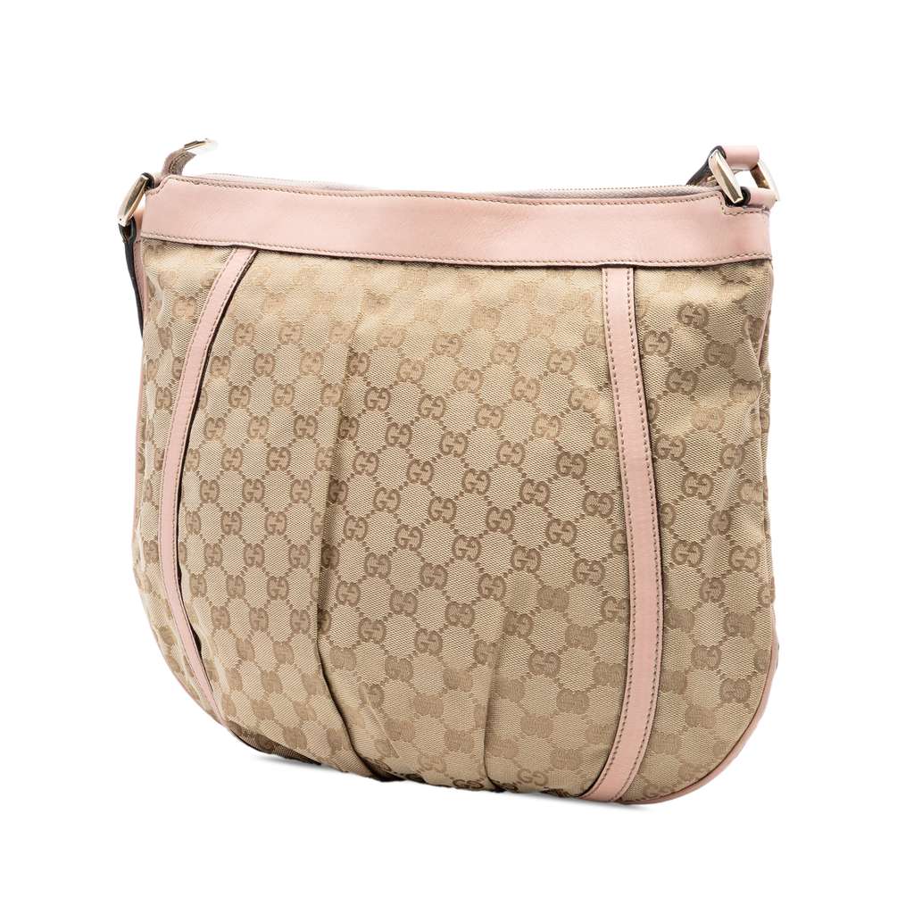Gucci GG Canvas Abbey D Ring Crossbody Beige Canvas Good condition - Back View