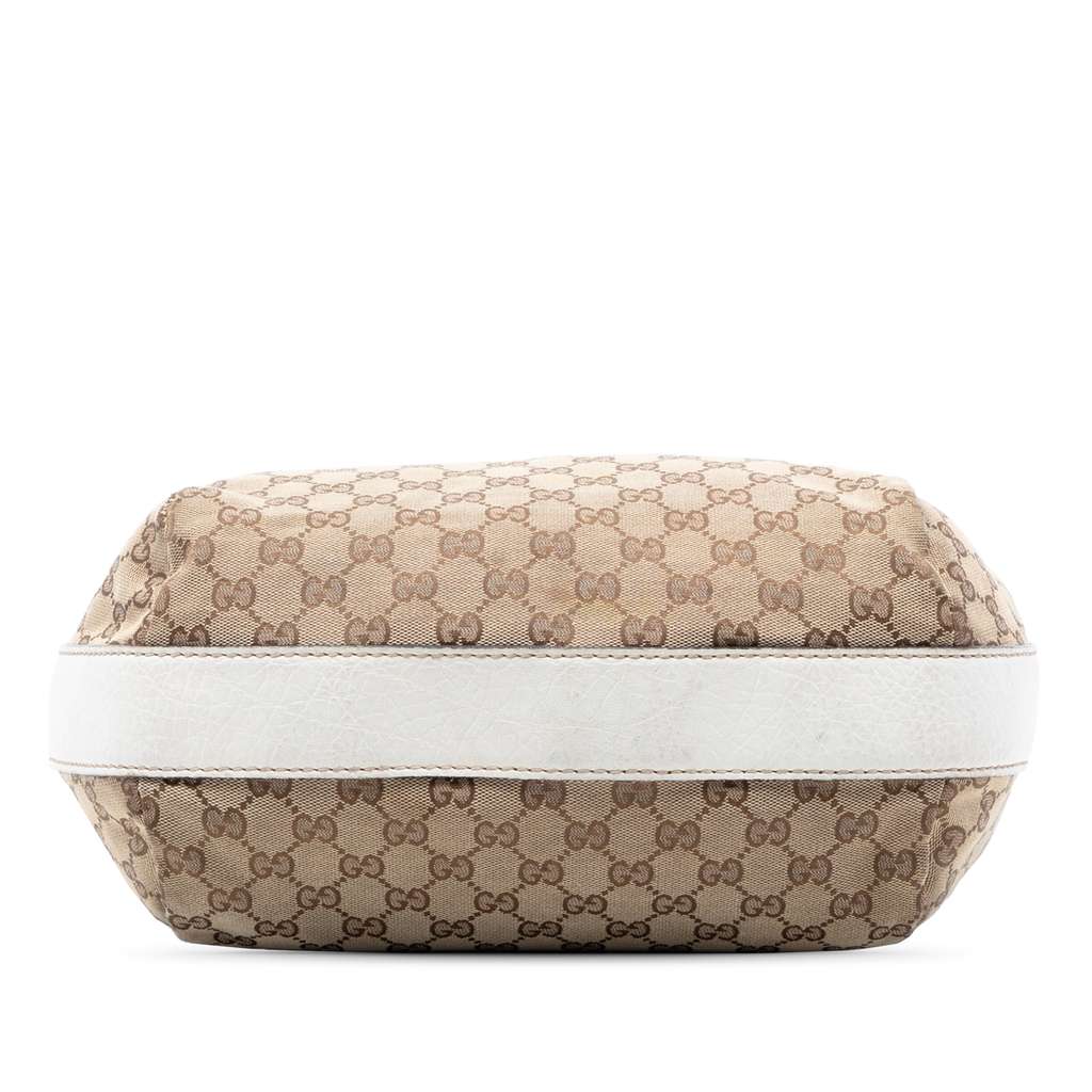 Gucci GG Canvas Bamboo Bar Hobo Beige Canvas Good condition - Inside View