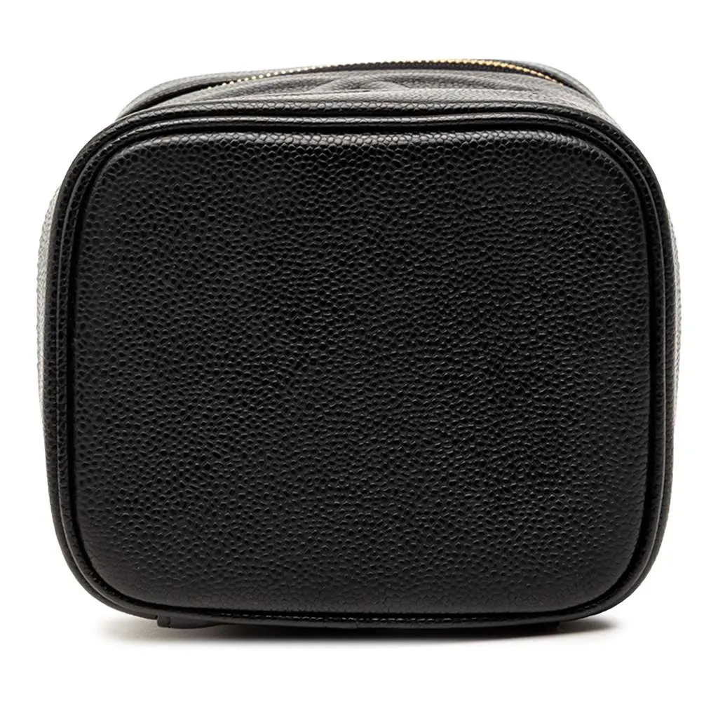 Chanel CC Caviar Vanity Bag Black Leather Very good - Inside View